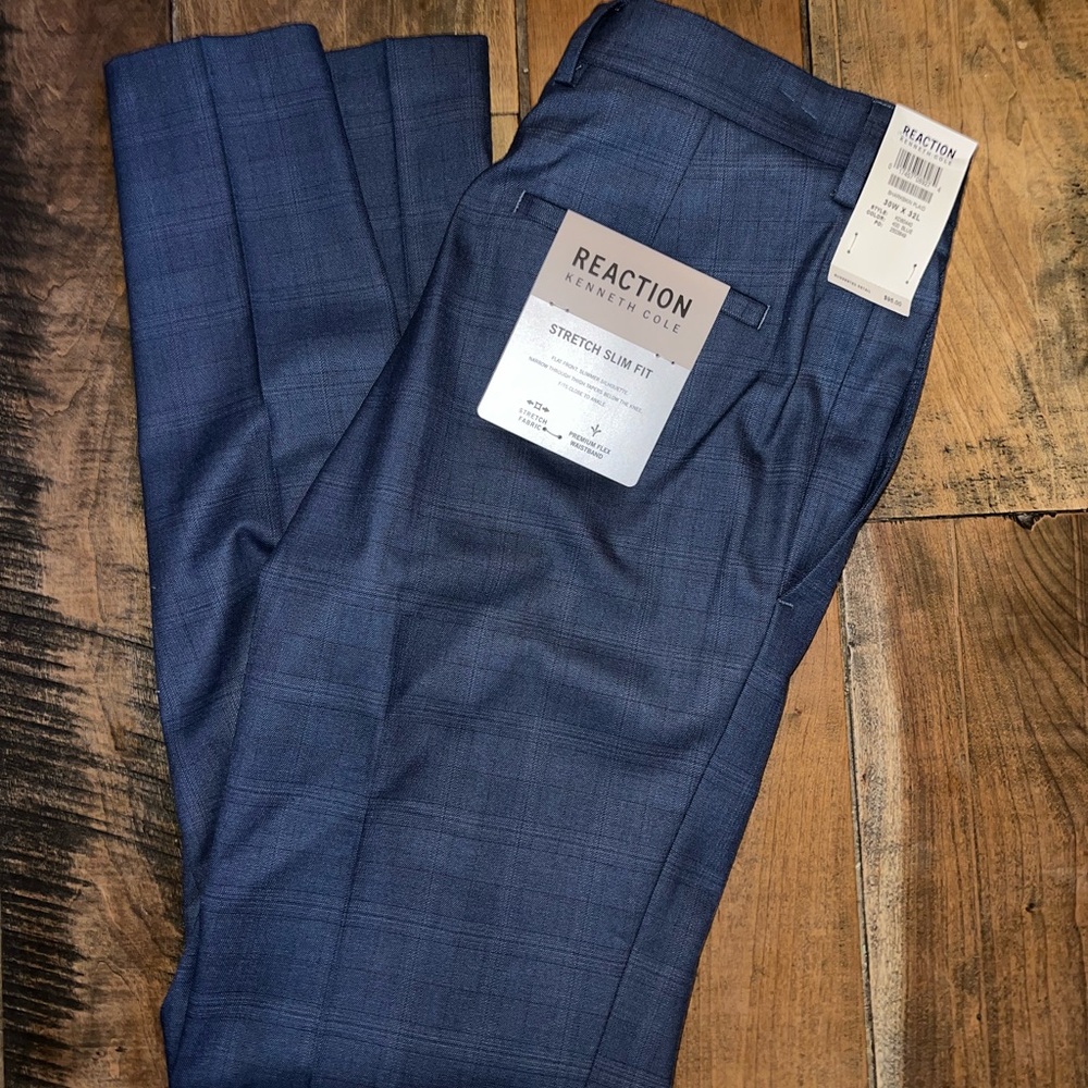 NWT Kenneth Cole Stretch Slim Fit Slacks